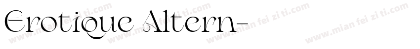 Erotique Altern字体转换